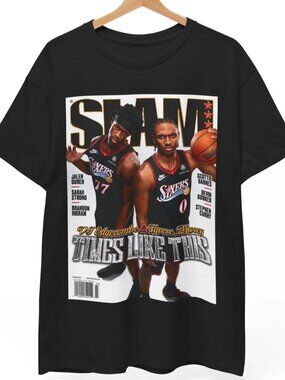 Tyrese Maxey & VJ Edgecombe Philadelphia 76ers NBA Slam Cover Tee Shirt